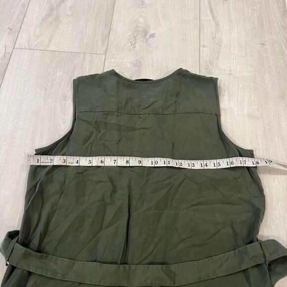 & other stories khaki belted dress size 6 - Picture 6 of 7